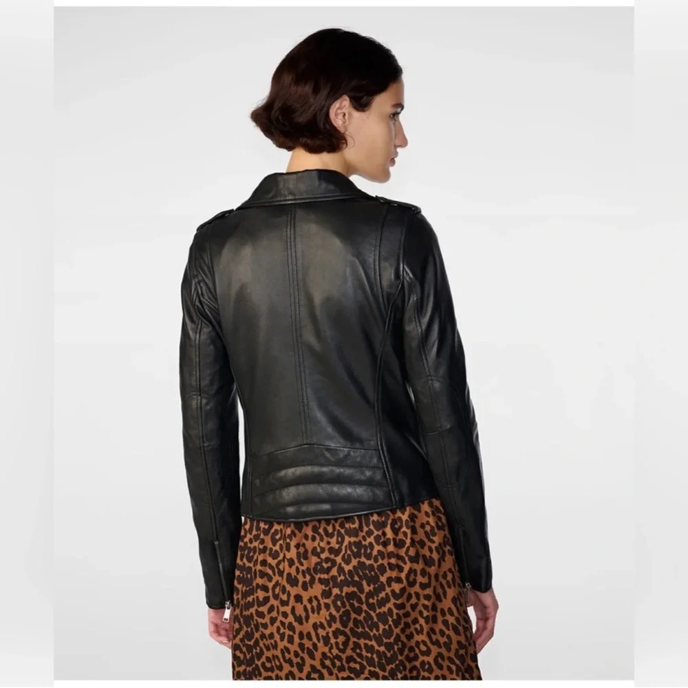 Wilsons Leather Sleek Black Jacket - Picture 5 of 16